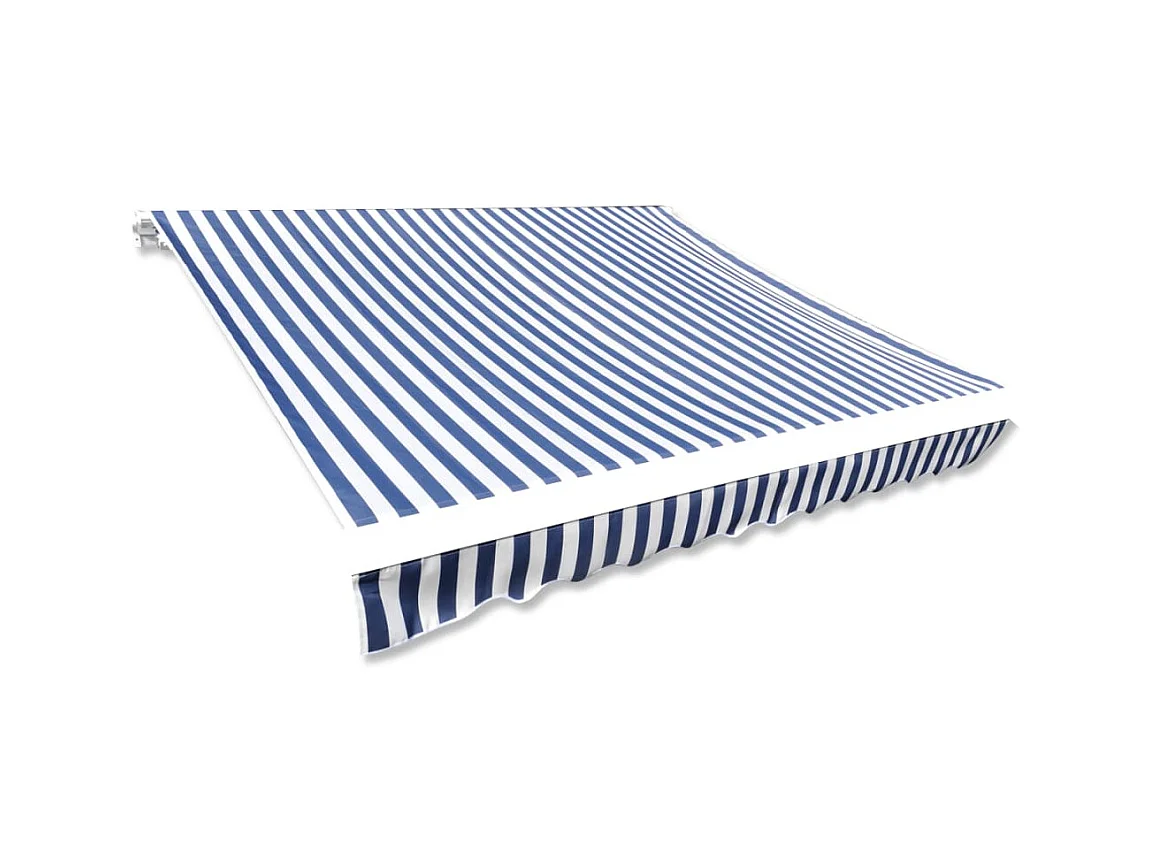 Luifeldoek Blauw en wit 500x300