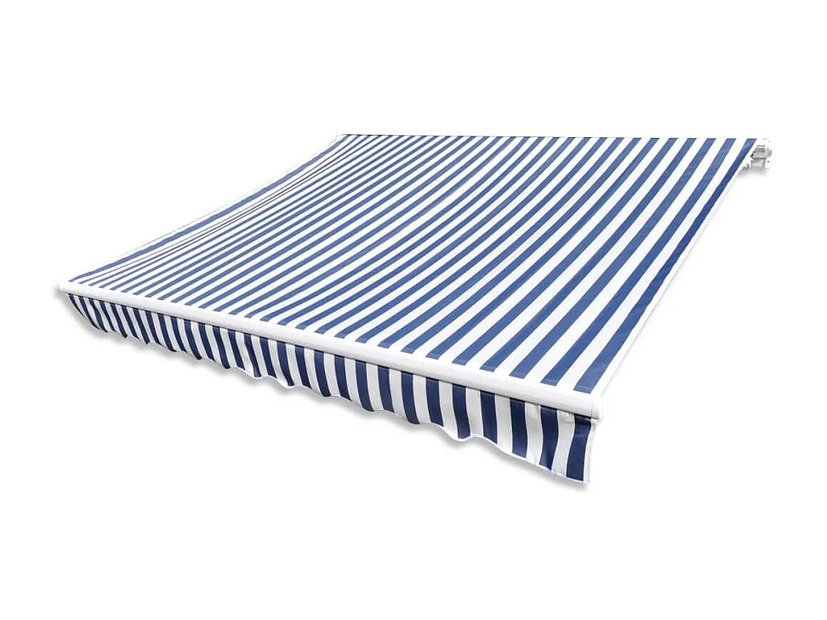 Luifeldoek Blauw en wit 500x300