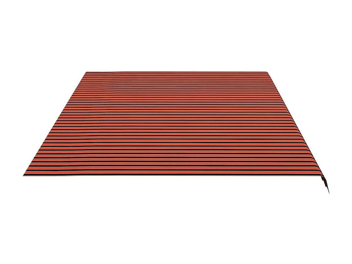 Tissu de remplacement pour auvent Orange etarron 6x3,5