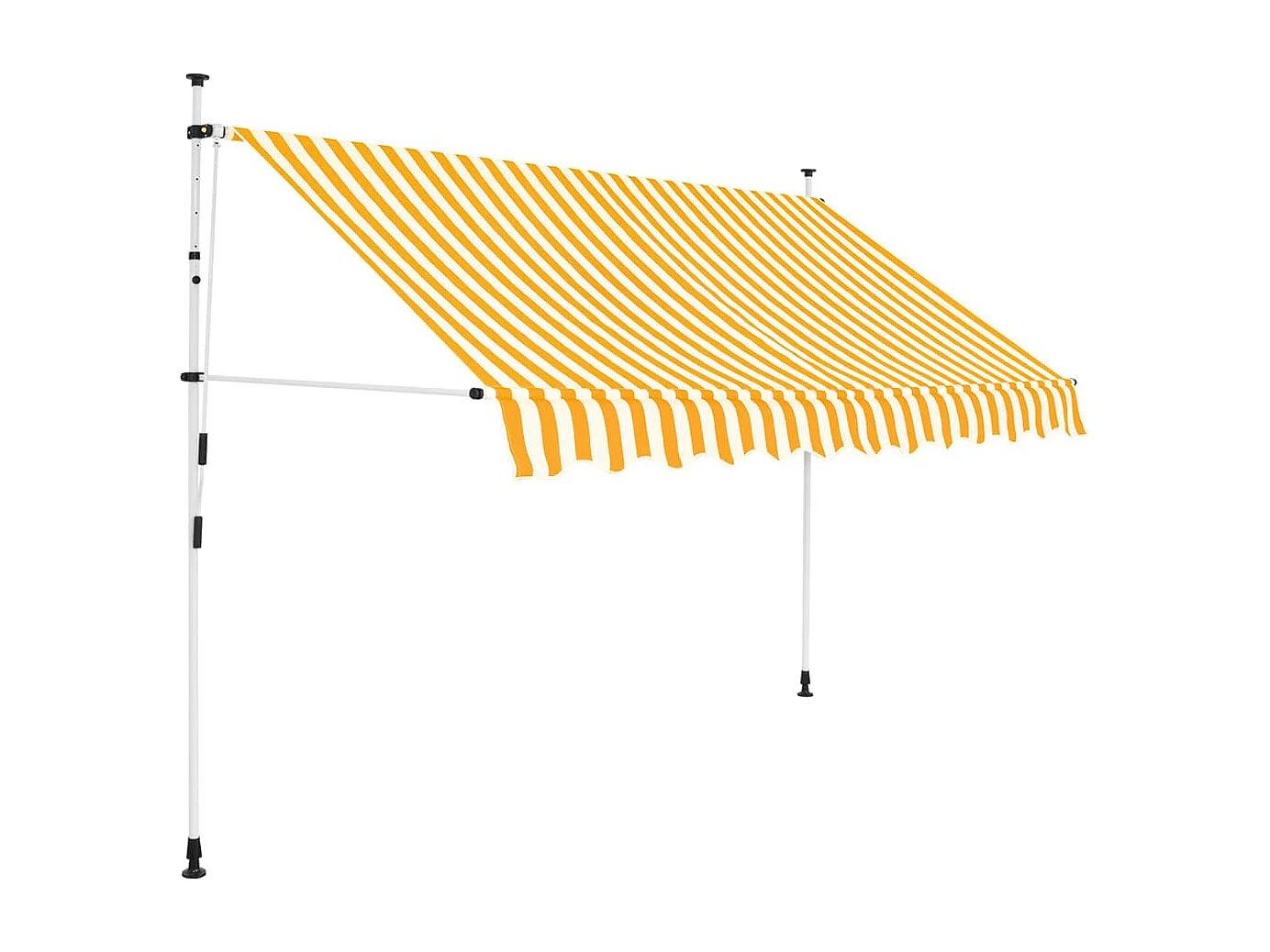 Uitschuifbare luifelanuel 300 Oranje en witte strepen