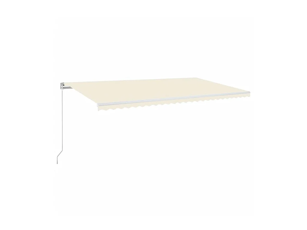 Einziehbare Markise mit LED 600x350 Creme