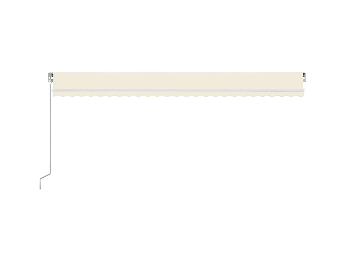 Einziehbare Markise mit LED 600x350 Creme