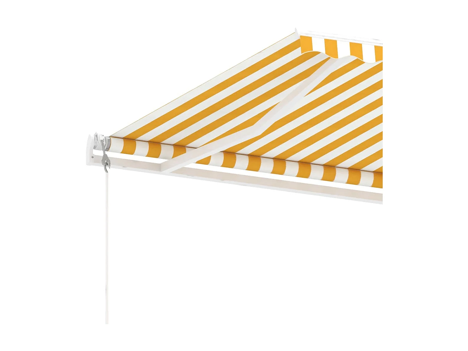 Toldo automático a pé 400x300 Amarelo e branco