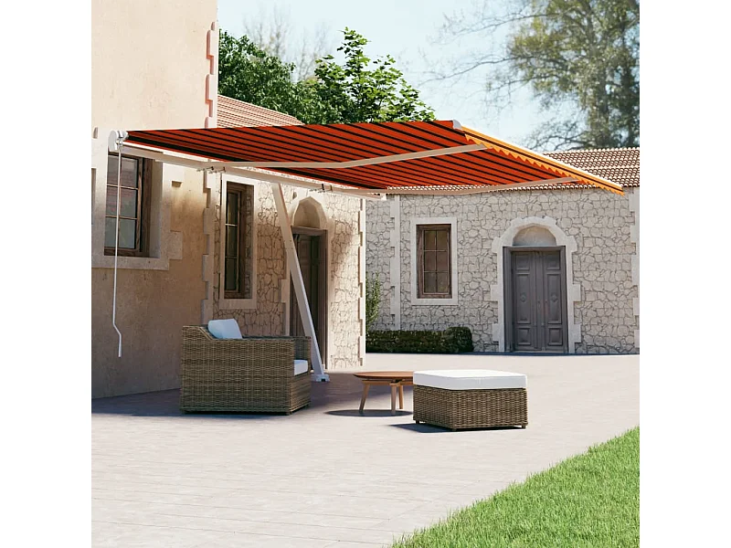 Tenda automatica a piedi 600x300 Arancione/marrone
