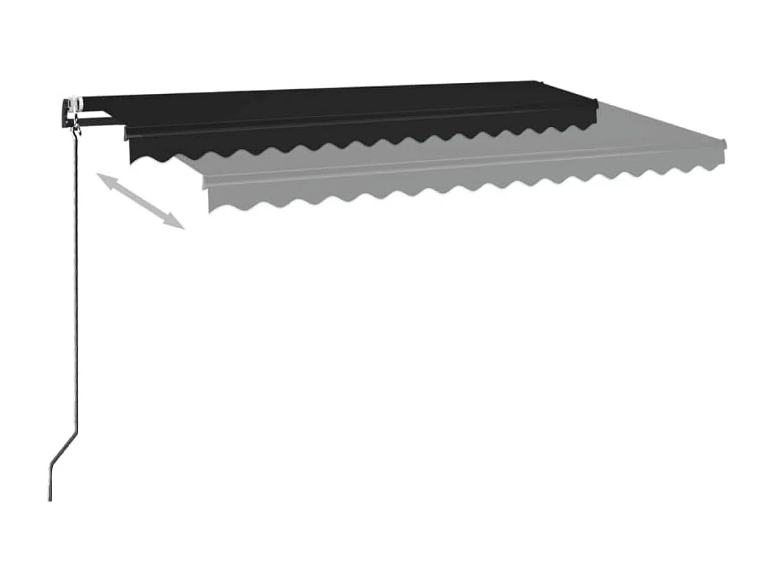 Auvent rétractable automatique 400x350 Anthracite