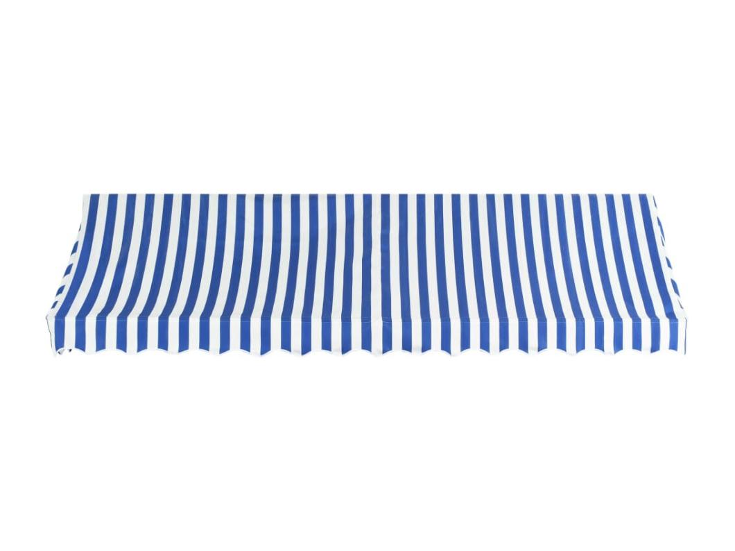 Toldo bistro 400x120 Azul y blanco