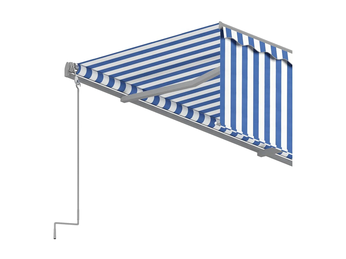 Auvent automatique rétractable avec store 4x3 Bleu et blanc