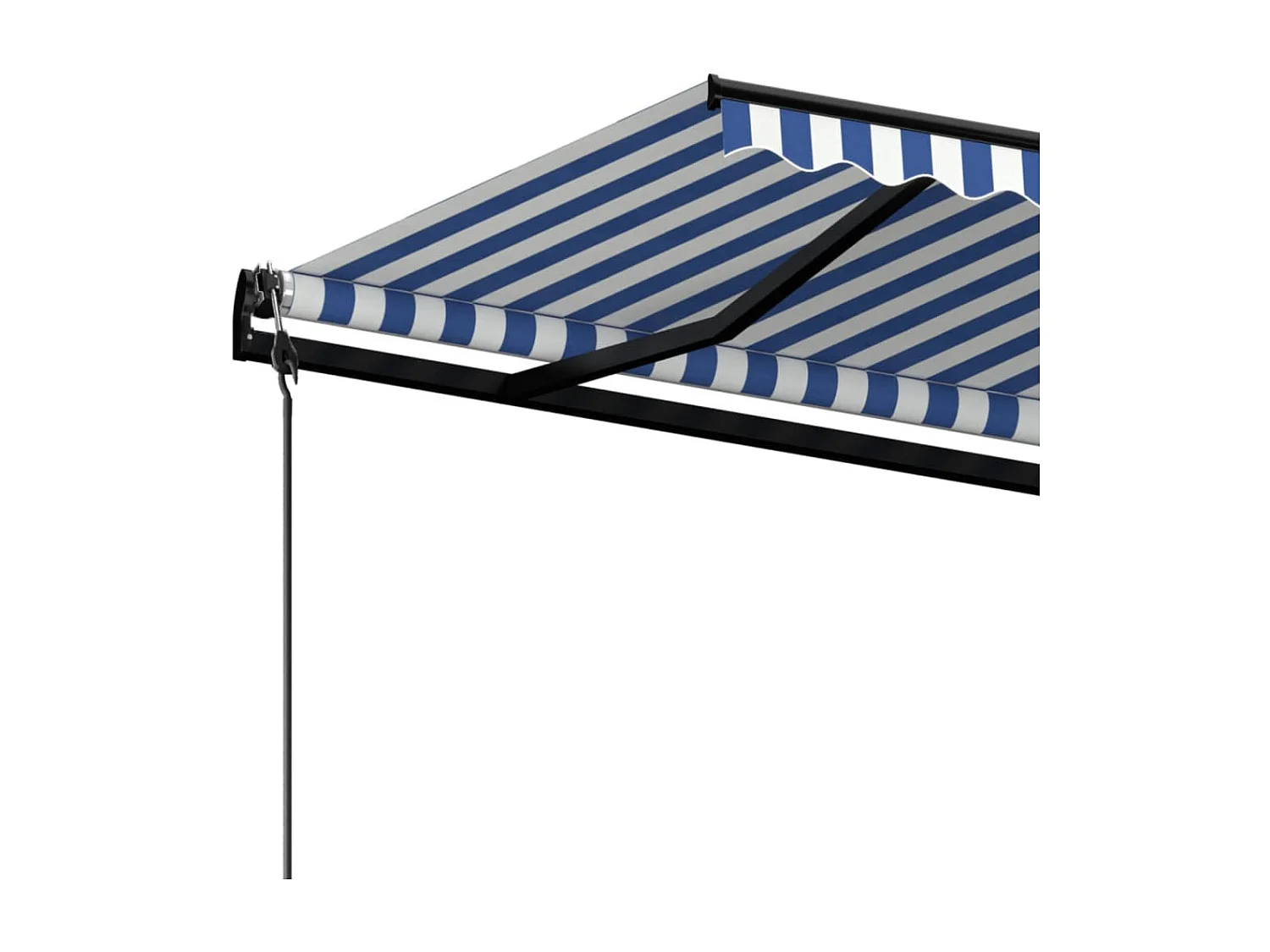 Tenda retrattile automatica 500x350 Blu e bianca