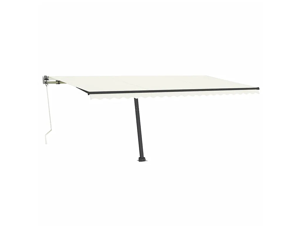 Toldo autônomo automático 500x350 Creme