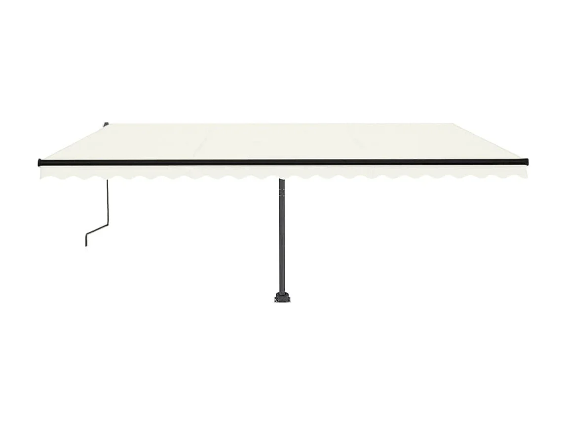 Toldo autônomo automático 500x350 Creme