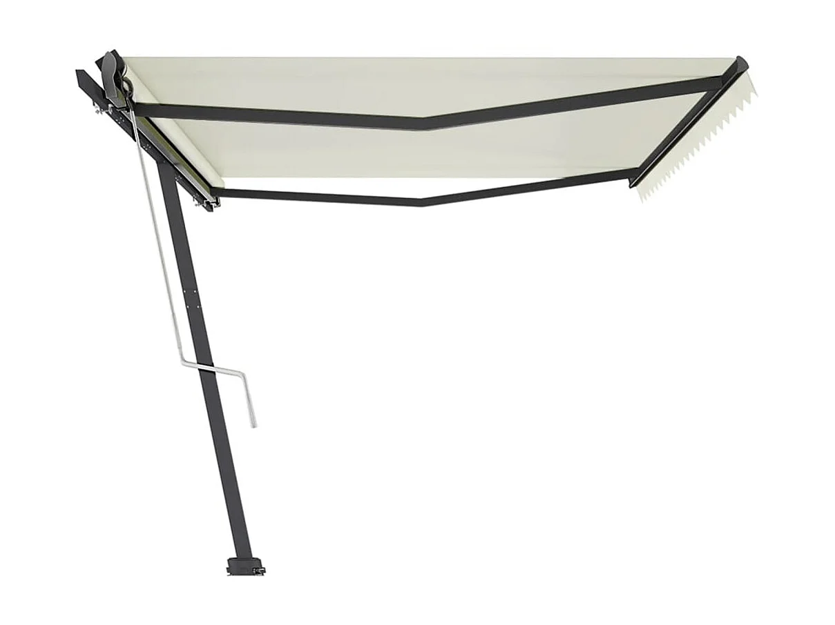 Toldo autônomo automático 500x350 Creme