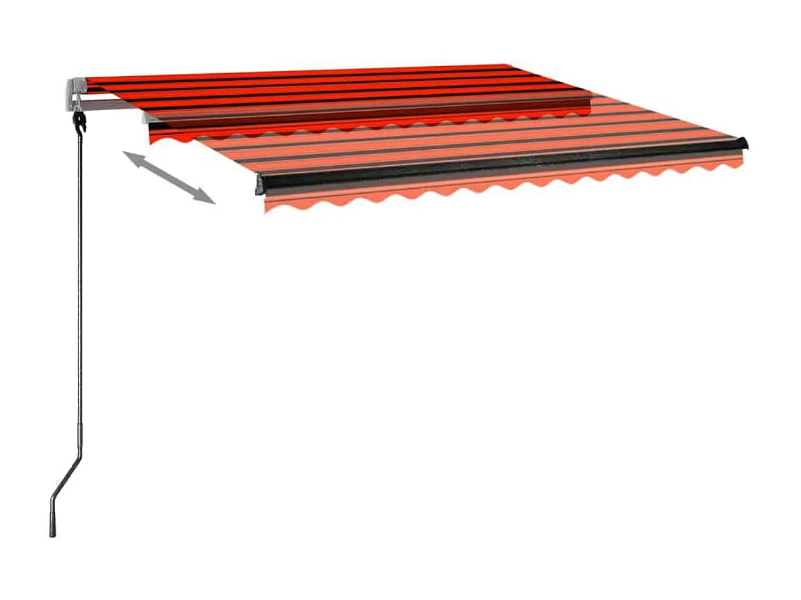 Auvent automatique sur pied 300x250 Orange/marron