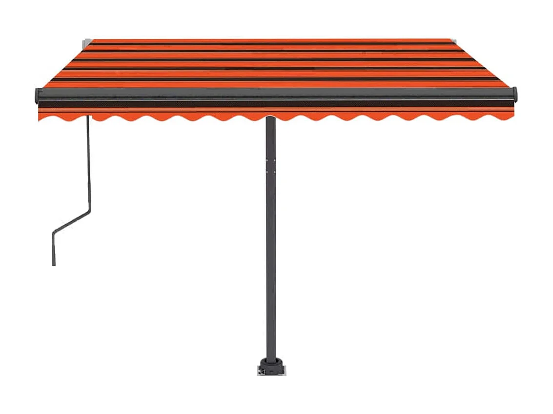 Auvent automatique sur pied 300x250 Orange/marron