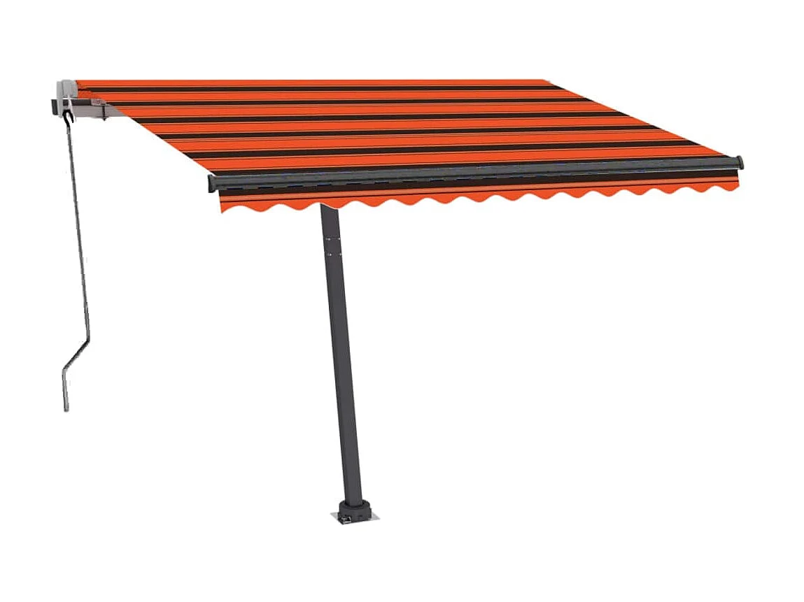 Auvent automatique sur pied 300x250 Orange/marron