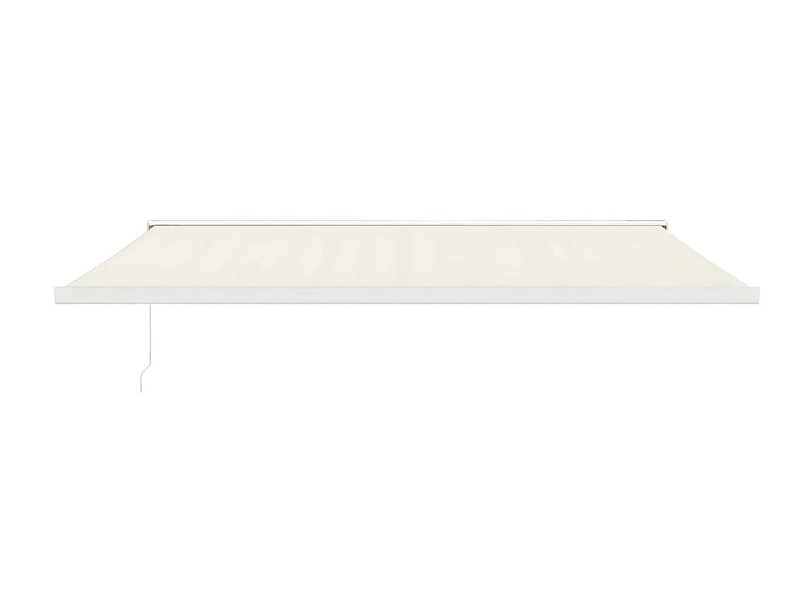 Auvent rétractable crème 5x3 tissu et aluminium