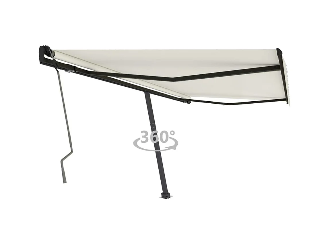 Tenda retrattile a piedi 400x350 Crema
