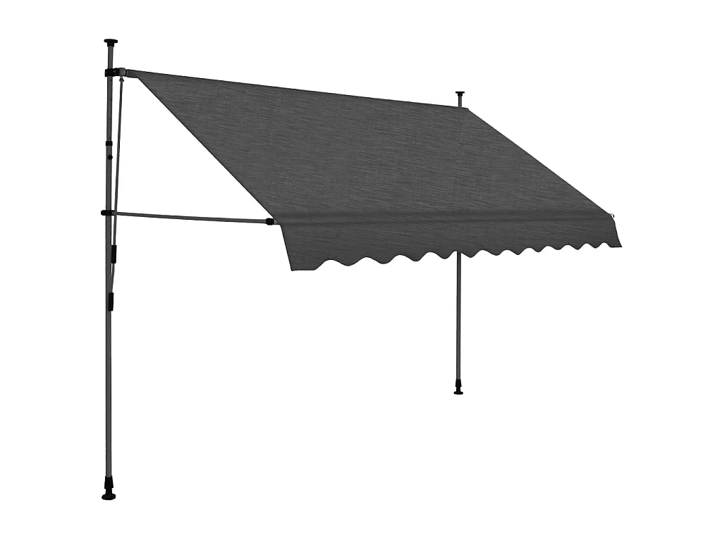 Auventanuel rétractable avec LED 250 Anthracite