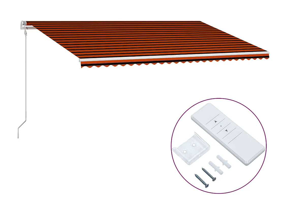 Toldo retrátil automático 600x300 Laranja etarron