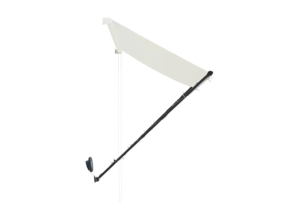 Einziehbare Markise mit LED 400x150 Creme