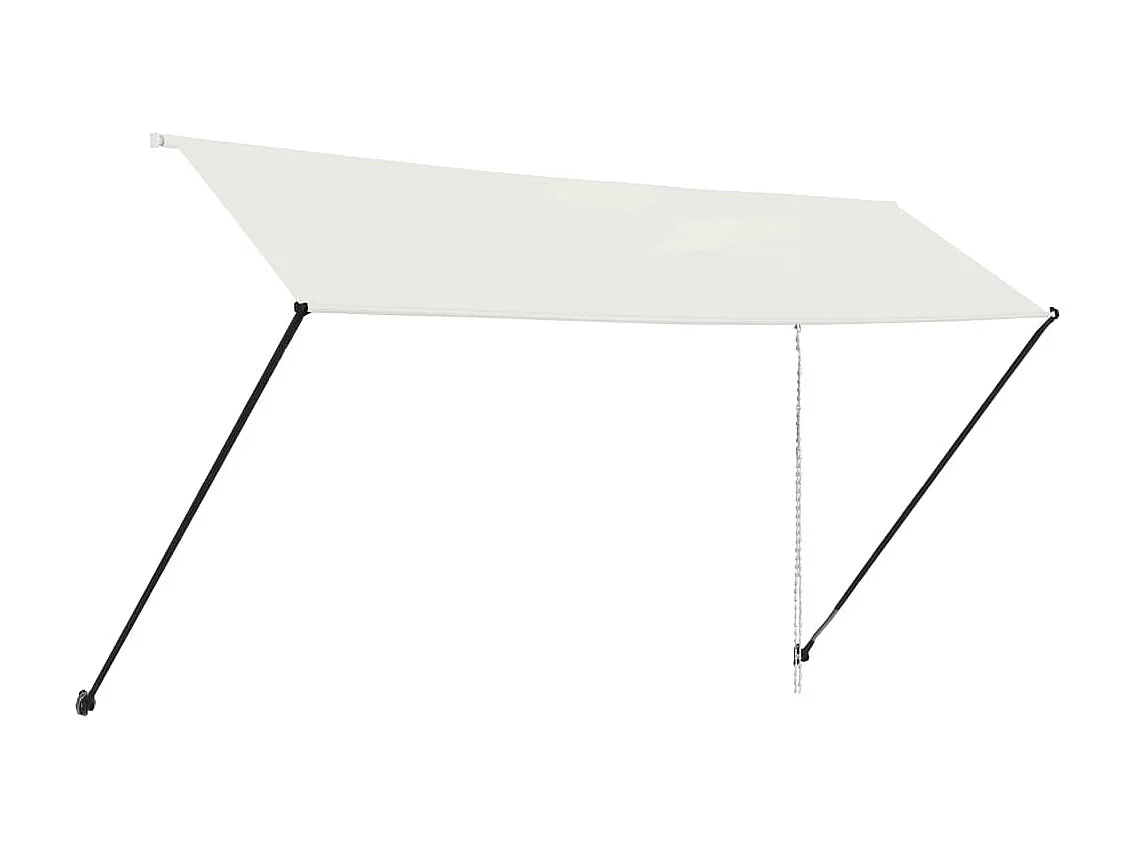 Einziehbare Markise mit LED 400x150 Creme