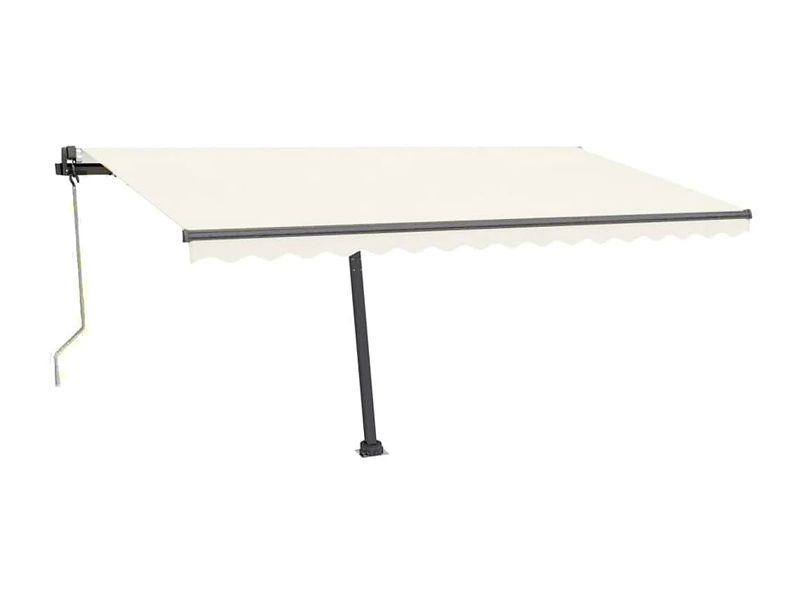 Tenda automatica con sensore vento e LED 450x300 Crema