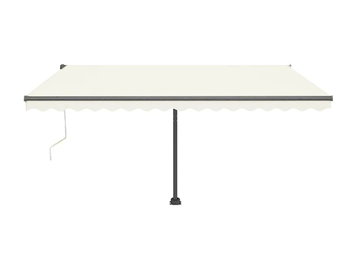 Tenda automatica con sensore vento e LED 450x300 Crema