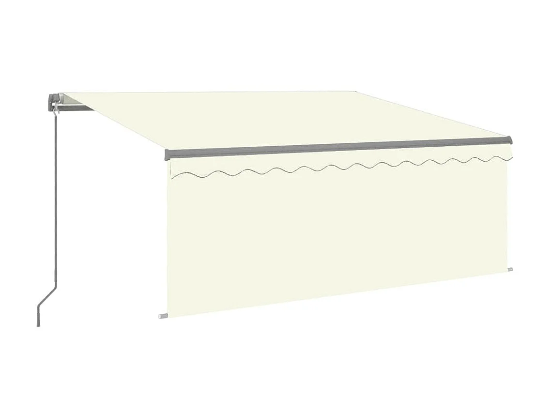 Tenda annuale retrattile con oscurante e LED 3,5x2,5 Crema