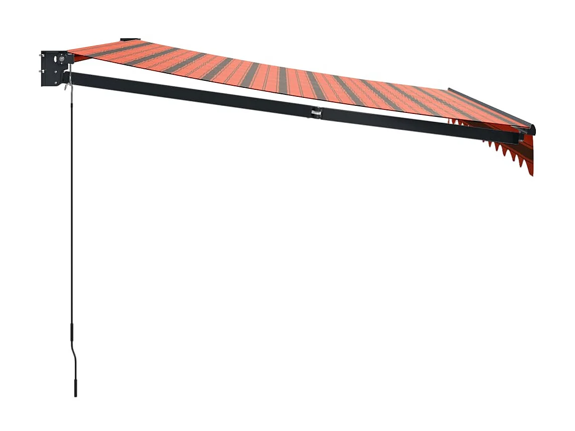 Tenda retrattile arancione etarron 3x2,5 in tessuto e alluminio