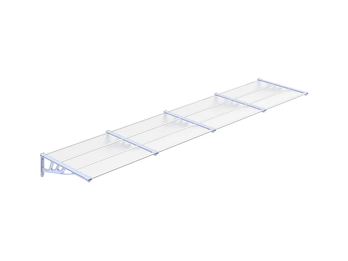 Türmarkise Grau und transparent 396x90 Polycarbonat