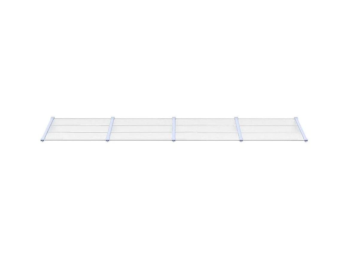 Türmarkise Grau und transparent 396x90 Polycarbonat