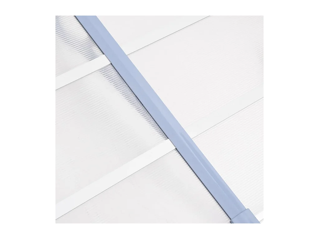 Türmarkise Grau und transparent 396x90 Polycarbonat