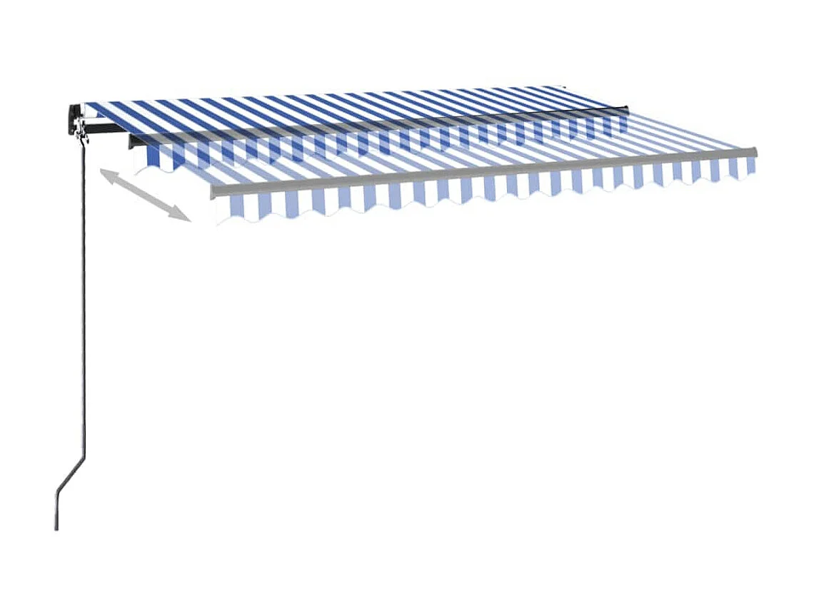 Sensor de vento para toldo automático/LED 400x300 Azul e branco