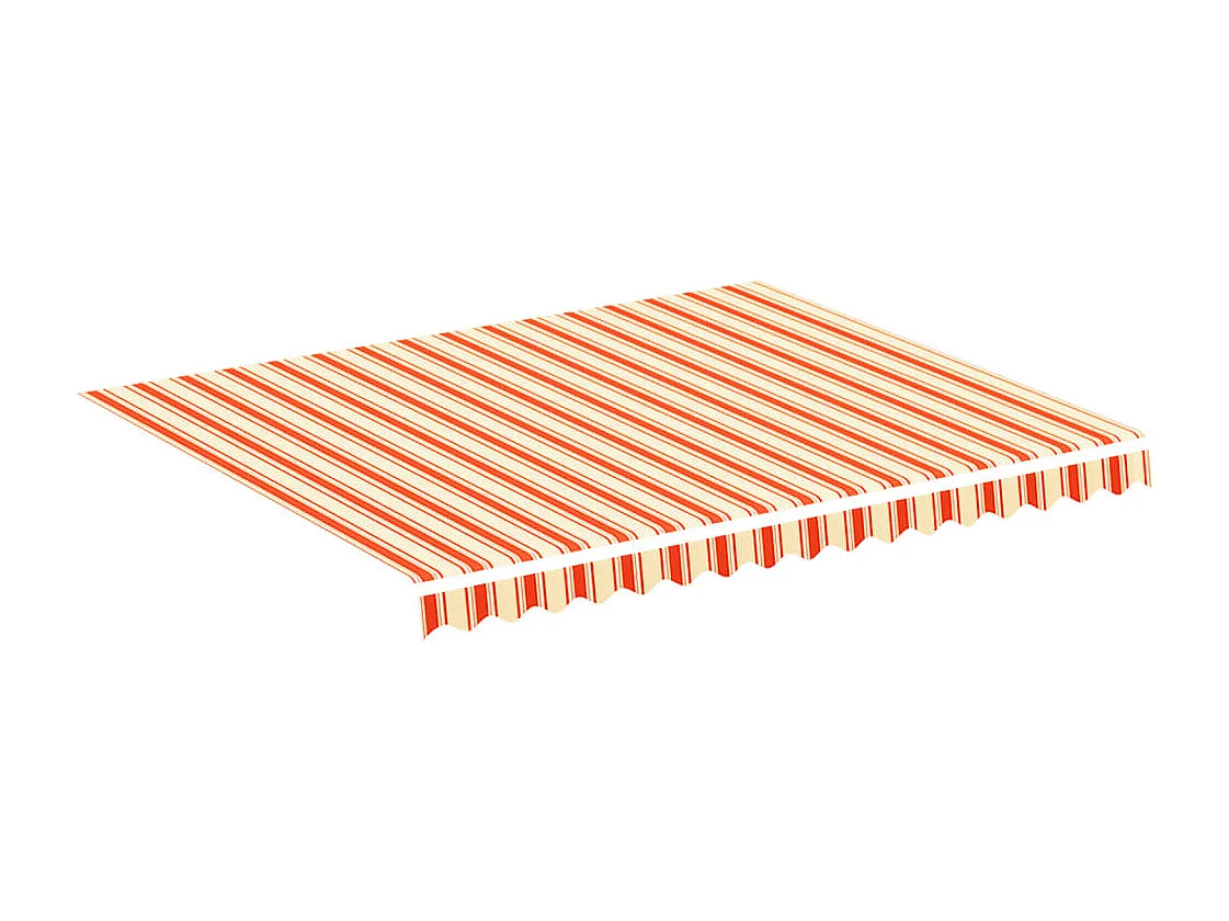 Tissu de remplacement pour auvent Jaune et orange 3x2,5