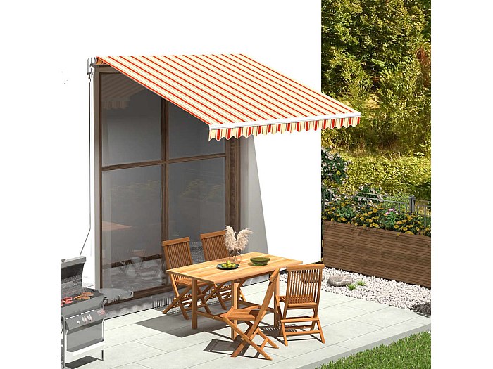 QUICK STAR Telo Di Ricambio Per Tendalino Da Tetto Dubai - Blu, 100% Poliestere Idrorepellente, 375x225 Cm - Solo Copertura - 3