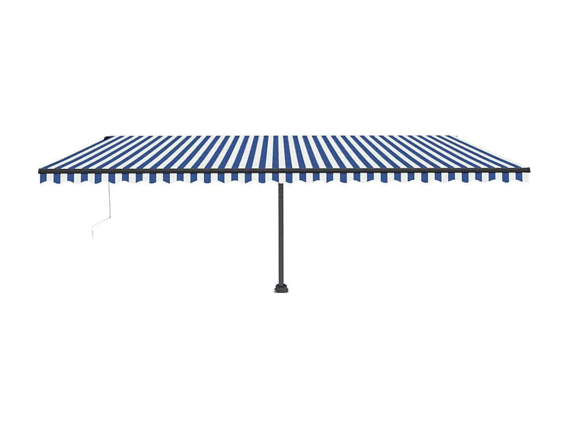 Toldo automático de pie 600x300 Azul/Blanco