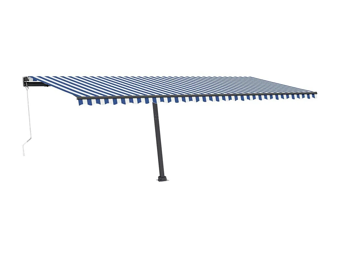 Toldo automático de pie 600x300 Azul/Blanco
