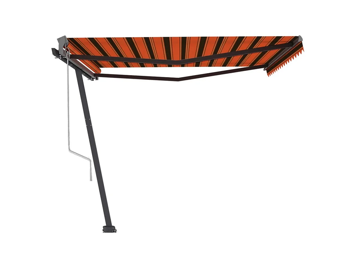 Auvent automatique sur pied 400x300 Orange/marron