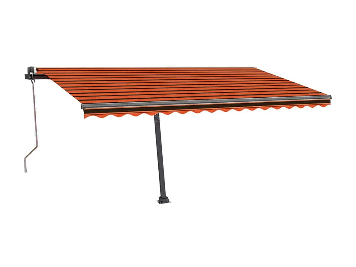Auvent automatique sur pied 400x300 Orange/marron