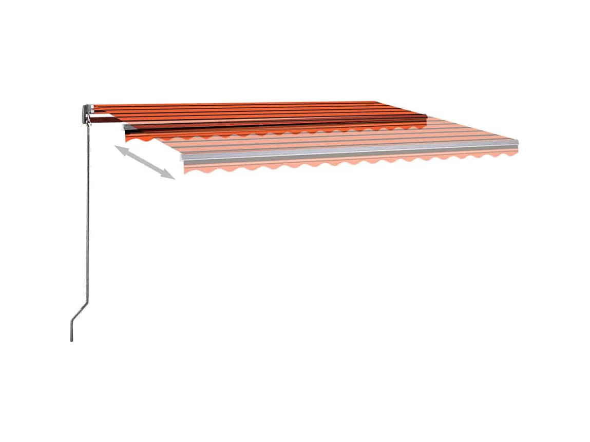 Auvent automatique sur pied 400x300 Orange/marron