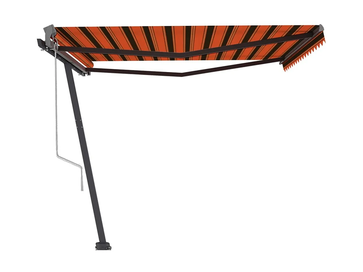 Auvent automatique sur pied 400x300 Orange/marron