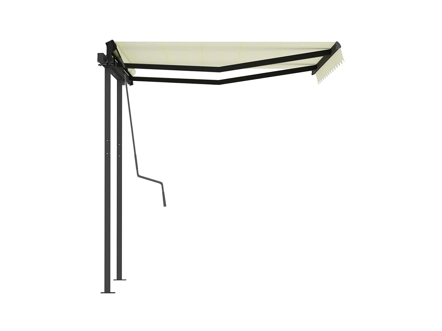 Toldo Retráctil Automático y Palos 3x2,5 Crema