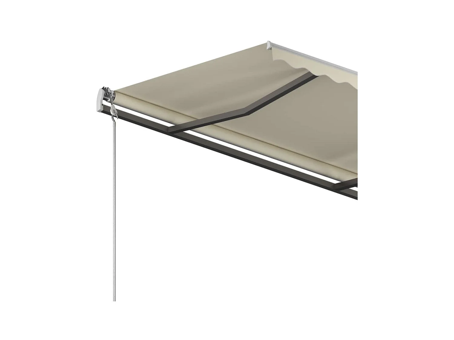 Toldo Retráctil Automático y Palos 3x2,5 Crema