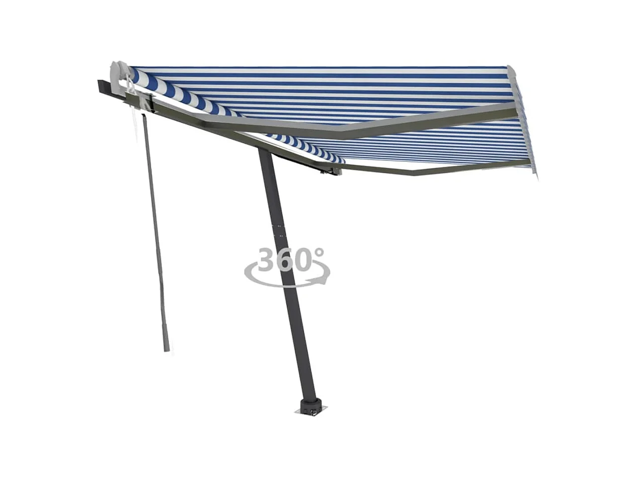 Auvent automatique sur pied 300x250 Bleu/Blanc