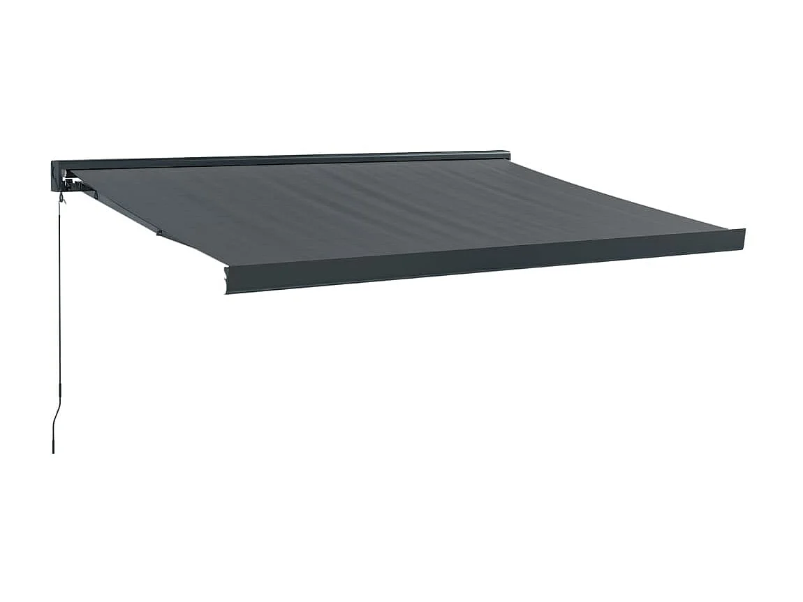 Tenda retrattile antracite 3x2,5 tessuto e alluminio