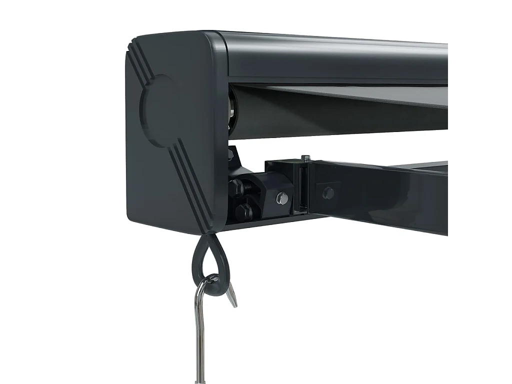 Tenda retrattile antracite 3x2,5 tessuto e alluminio