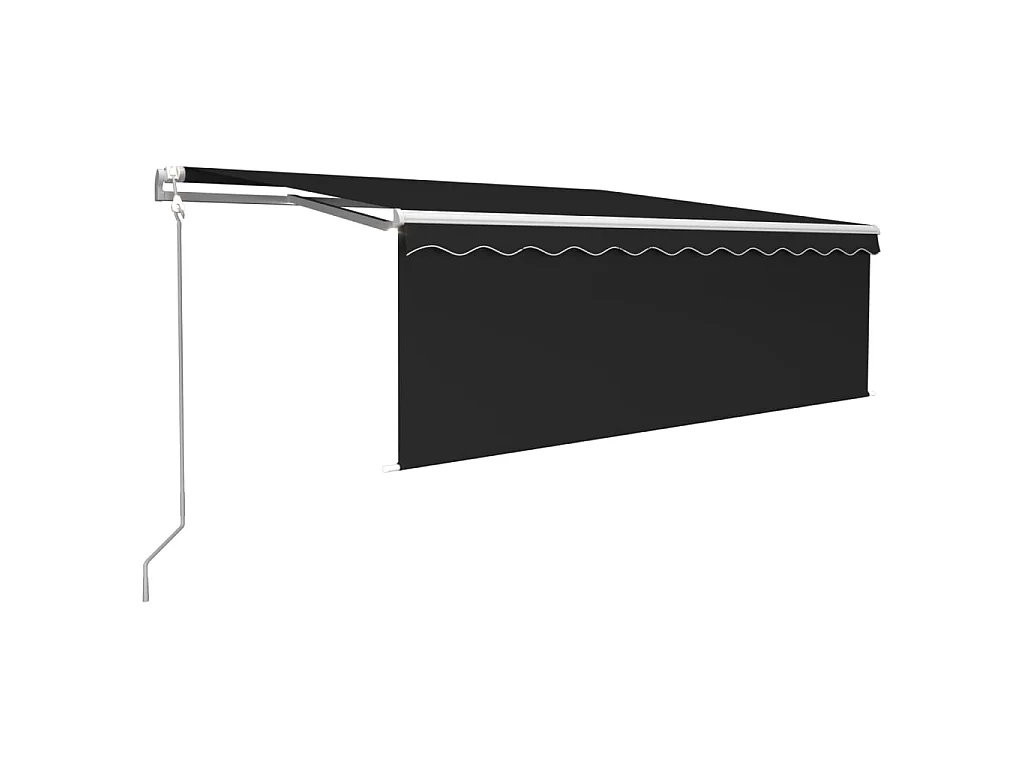 Auvent automatique rétractable avec store 4x3 Anthracite