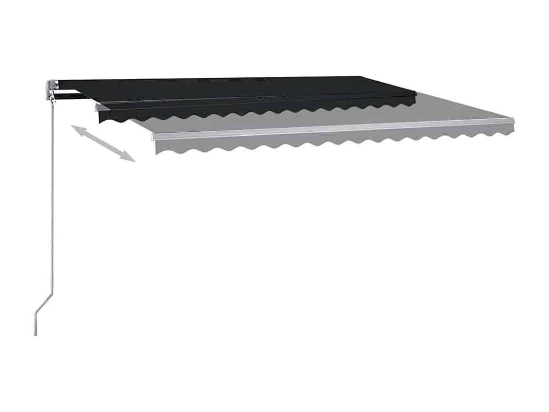 Auvent automatique sur pied 400x350 Anthracite