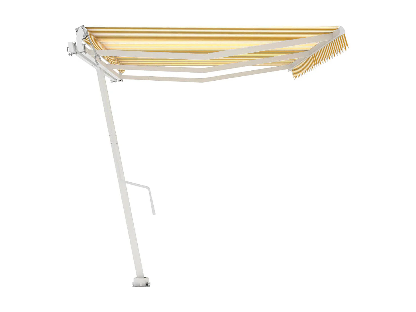 Auvent automatique sur pied 600x300 Jaune/Blanc