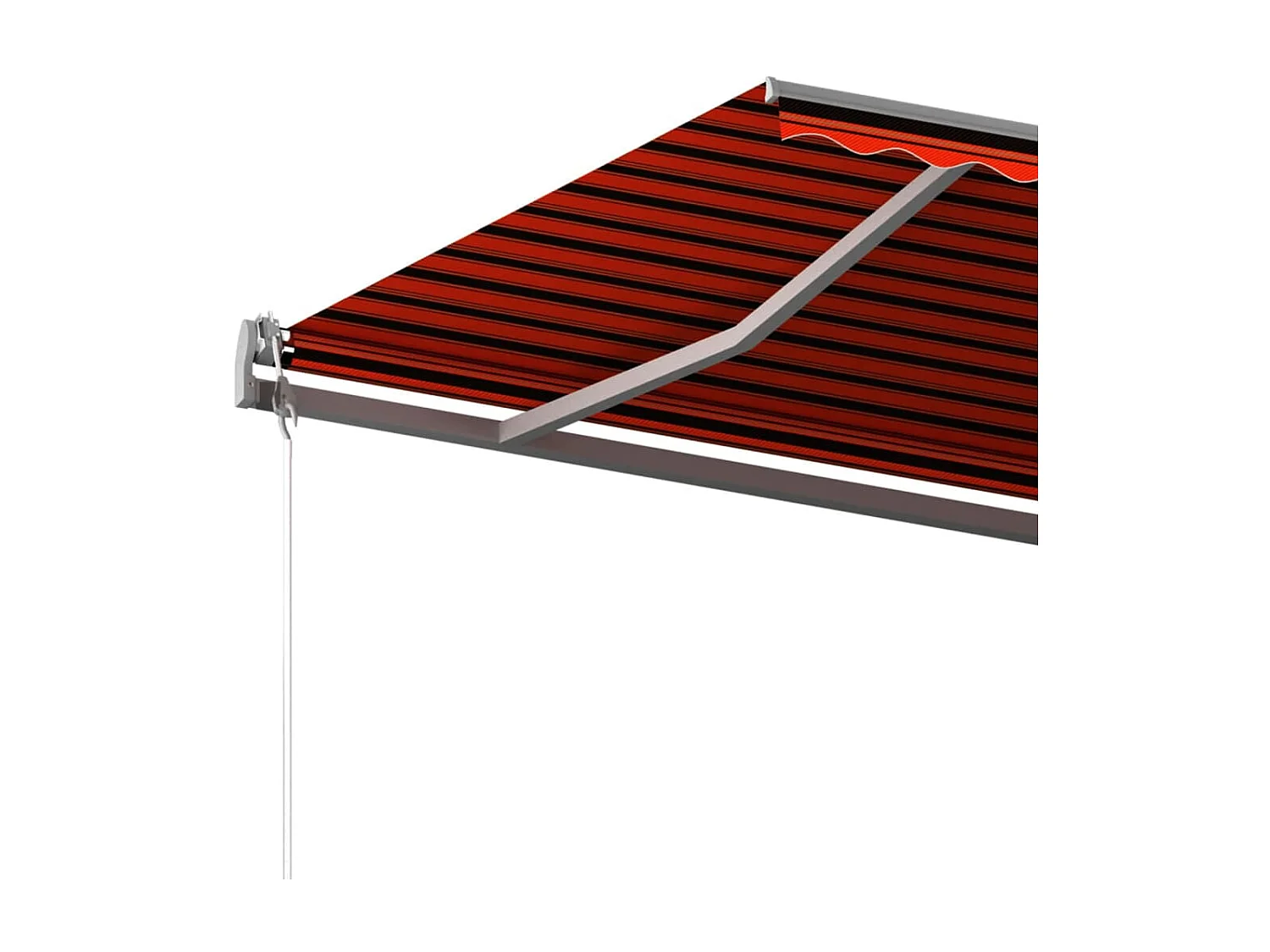 Auvent automatique rétractable et poteaux 6x3,5 Orangearron