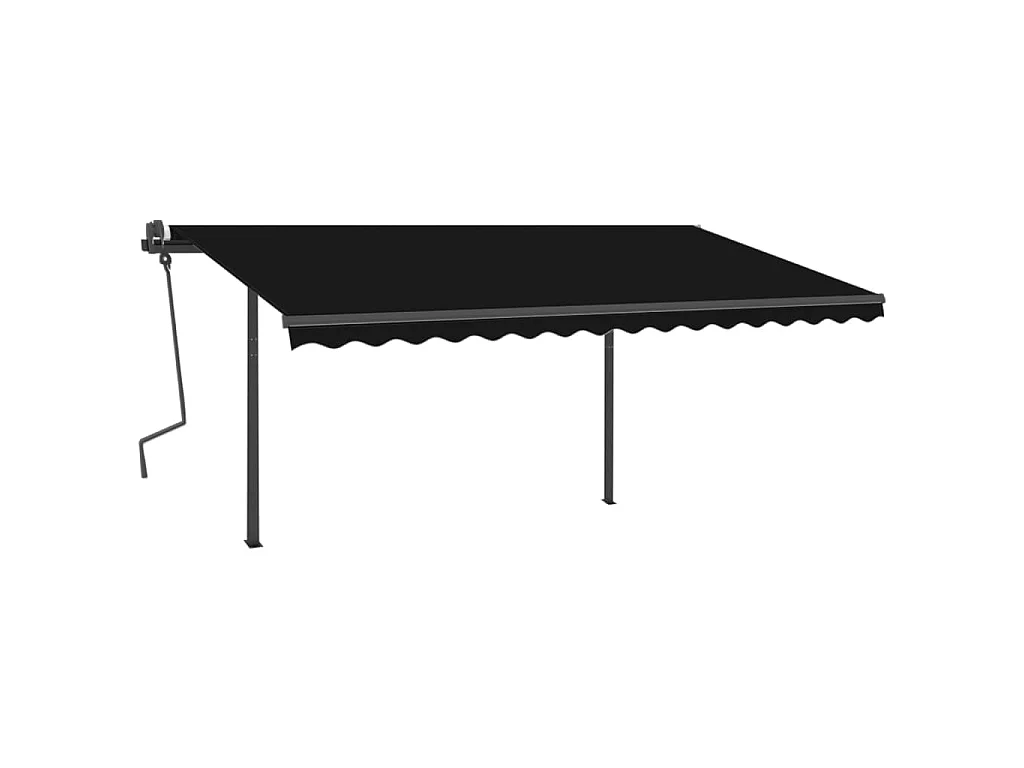 Auvent automatique avec capteur de vent et LED 4x3 Anthracite